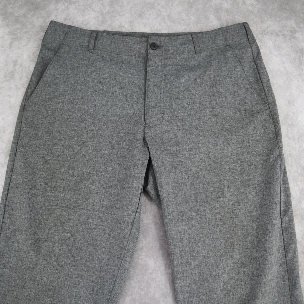 Ben Hogan Performance Pants Golf Gray 34x32 Stretch Flat Front Active Travel
